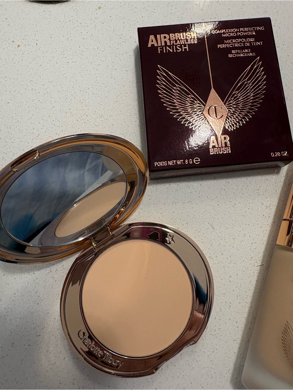 New Charlotte Tilbury Airbrush Flawless Finish Powder - Medium